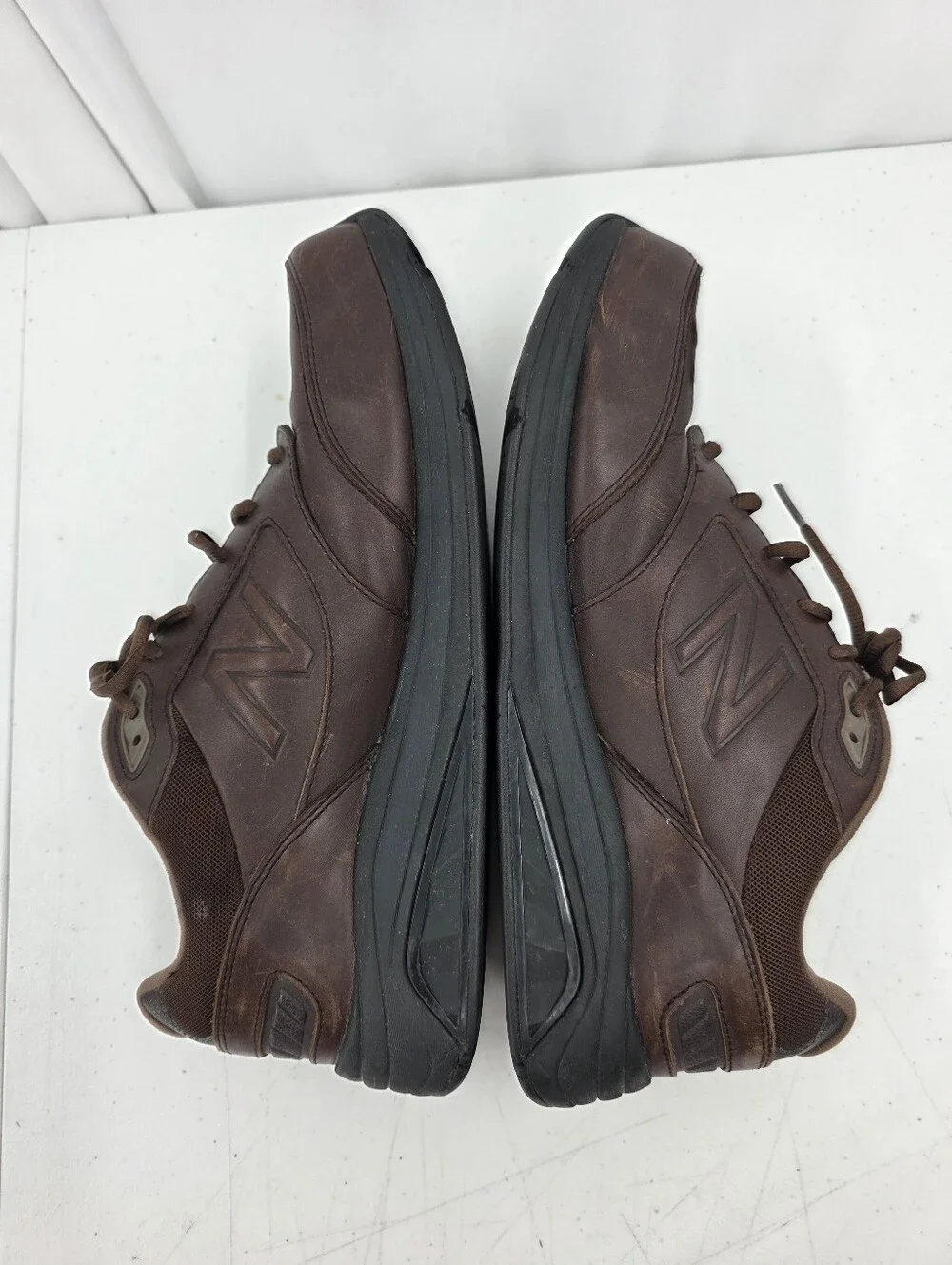 New Balance 928v3 Brown Leather Walking Shoes Men's Size 11 2E Wide MW928BR3.